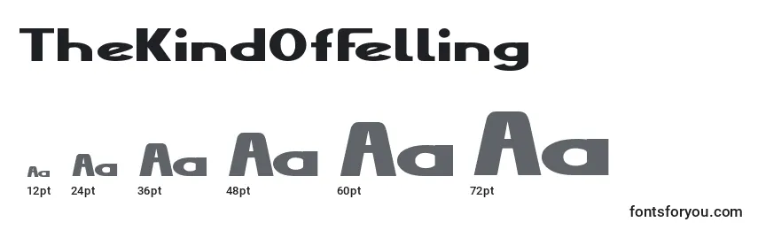 TheKindOfFelling Font Sizes