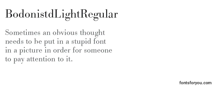 BodonistdLightRegular Font