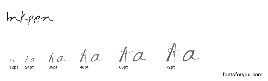 Inkpen Font Sizes