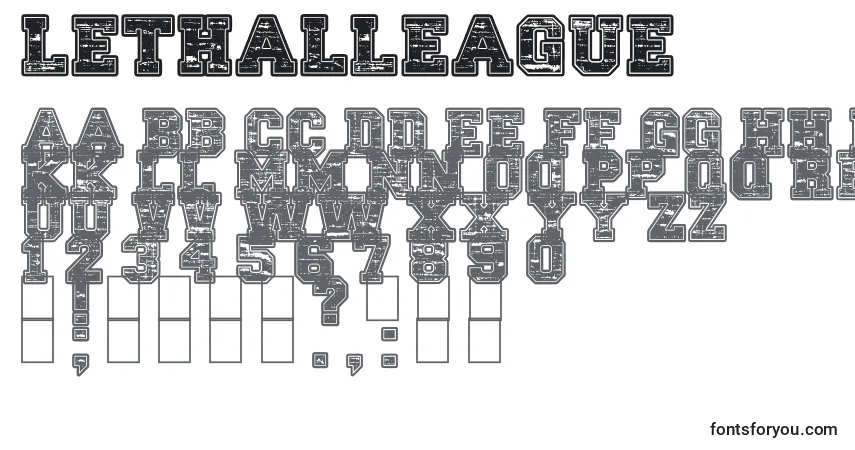 LethalLeague Font – alphabet, numbers, special characters