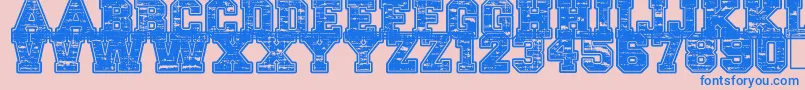 LethalLeague Font – Blue Fonts on Pink Background