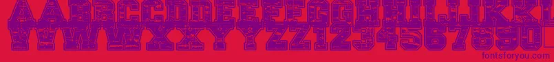 LethalLeague Font – Purple Fonts on Red Background
