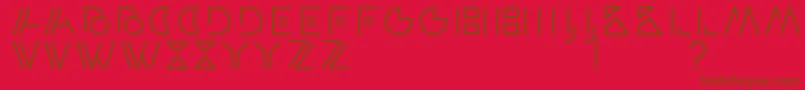 ArtypaRegular Font – Brown Fonts on Red Background