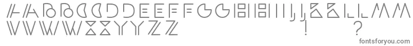 フォントArtypaRegular – 白い背景に灰色の文字