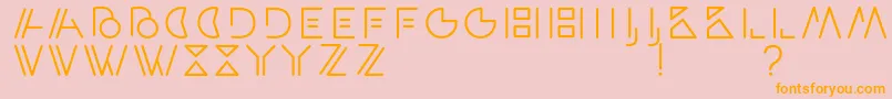 ArtypaRegular Font – Orange Fonts on Pink Background