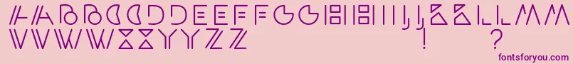 ArtypaRegular Font – Purple Fonts on Pink Background