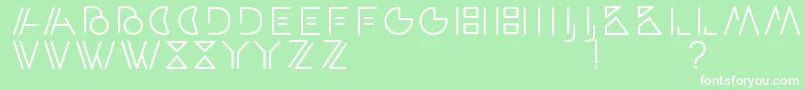 ArtypaRegular Font – White Fonts on Green Background