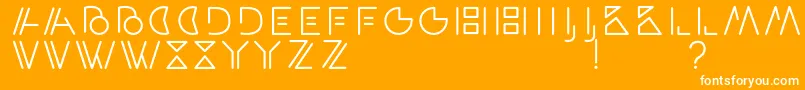 fuente ArtypaRegular – Fuentes Blancas Sobre Fondo Naranja
