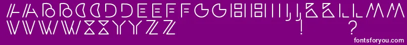 ArtypaRegular Font – White Fonts on Purple Background
