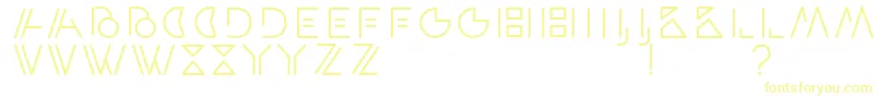 ArtypaRegular-fontti – keltaiset fontit