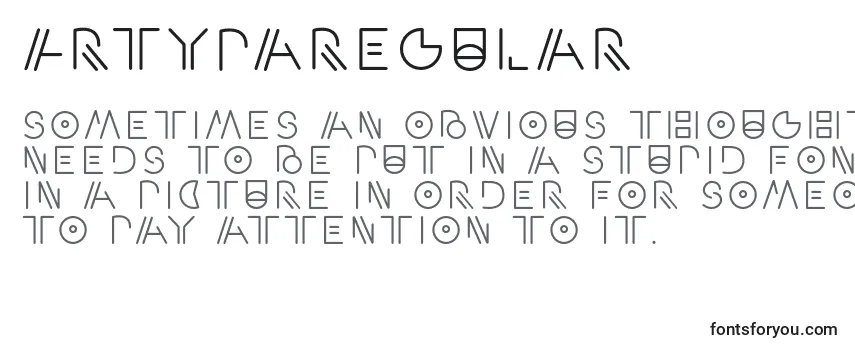 Обзор шрифта ArtypaRegular