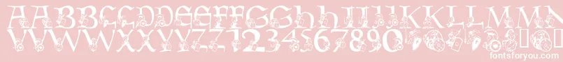 Подробнее о шрифте LmsWarriorMascot Шрифт LmsWarriorMascot – белые шрифты на розовом фоне