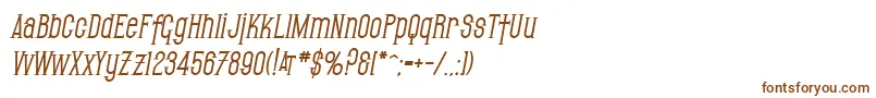 Шрифт SfGothicanBoldOblique – коричневые шрифты на белом фоне