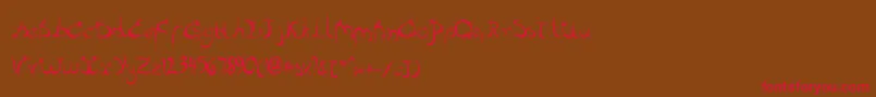 FarsiInspired Font – Red Fonts on Brown Background