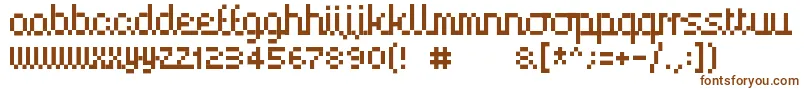 Шрифт Handy00 – коричневые шрифты