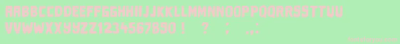 Drivingaround Font – Pink Fonts on Green Background