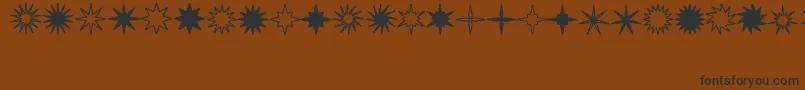 Starsplt Font – Black Fonts on Brown Background