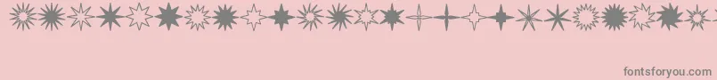 Starsplt Font – Gray Fonts on Pink Background