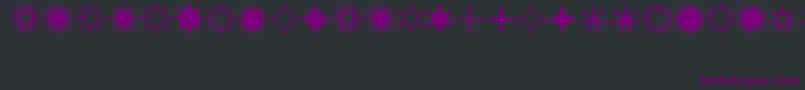 Starsplt Font – Purple Fonts on Black Background