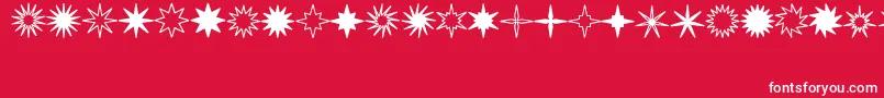 fuente Starsplt – Fuentes Blancas Sobre Fondo Rojo