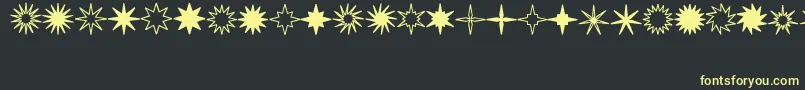 Starsplt Font – Yellow Fonts on Black Background