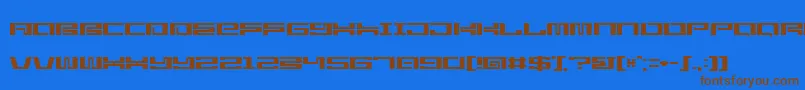 StarlightseedCitysightseeing Font – Brown Fonts on Blue Background