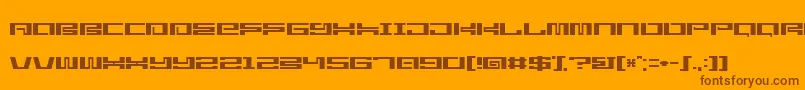 StarlightseedCitysightseeing Font – Brown Fonts on Orange Background