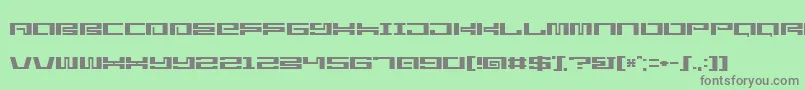 StarlightseedCitysightseeing Font – Gray Fonts on Green Background