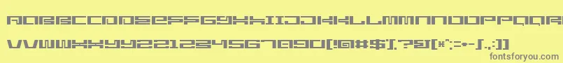 StarlightseedCitysightseeing Font – Gray Fonts on Yellow Background
