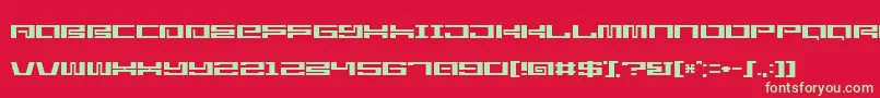 StarlightseedCitysightseeing Font – Green Fonts on Red Background