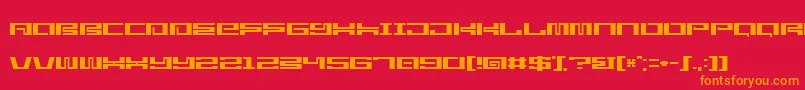 Police StarlightseedCitysightseeing – polices orange sur fond rouge