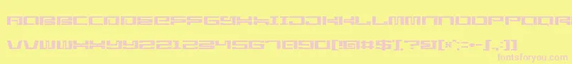 StarlightseedCitysightseeing Font – Pink Fonts on Yellow Background