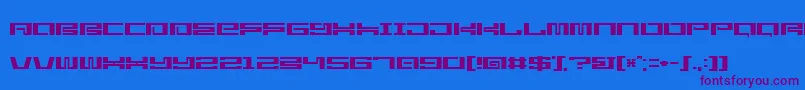 StarlightseedCitysightseeing-Schriftart – Violette Schriften auf blauem Hintergrund