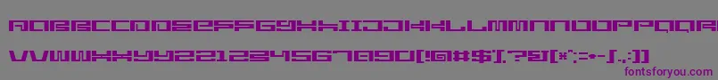 StarlightseedCitysightseeing Font – Purple Fonts on Gray Background
