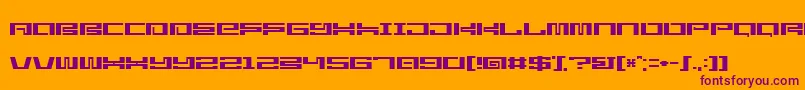 Weitere Informationen zur StarlightseedCitysightseeing-Schriftart StarlightseedCitysightseeing-Schriftart – Violette Schriften auf orangefarbenem Hintergrund