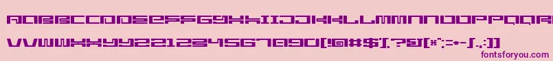 StarlightseedCitysightseeing Font – Purple Fonts on Pink Background