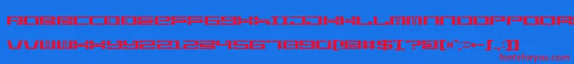 StarlightseedCitysightseeing Font – Red Fonts on Blue Background