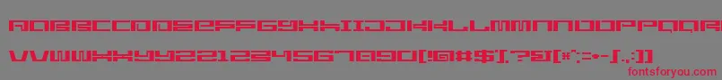 StarlightseedCitysightseeing Font – Red Fonts on Gray Background