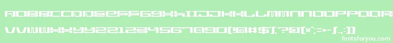 StarlightseedCitysightseeing Font – White Fonts on Green Background