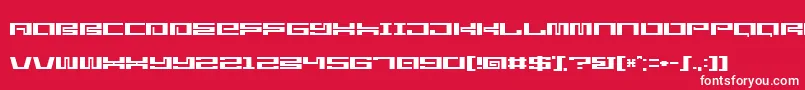 フォントStarlightseedCitysightseeing – 赤い背景に白い文字