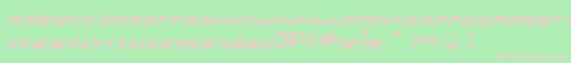 NonCircular Font – Pink Fonts on Green Background