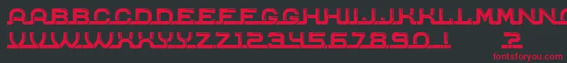 Connected Font – Red Fonts on Black Background