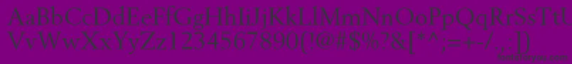 CortexSsi-fontti – mustat fontit violetilla taustalla