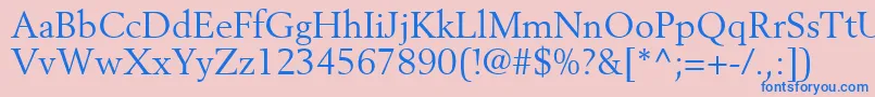CortexSsi Font – Blue Fonts on Pink Background