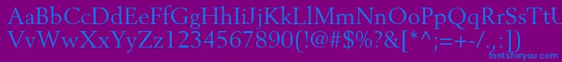 CortexSsi Font – Blue Fonts on Purple Background