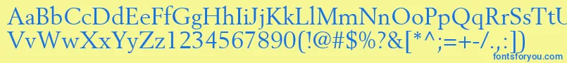 CortexSsi Font – Blue Fonts on Yellow Background