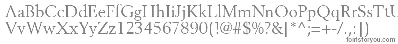 CortexSsi-fontti – harmaat kirjasimet valkoisella taustalla