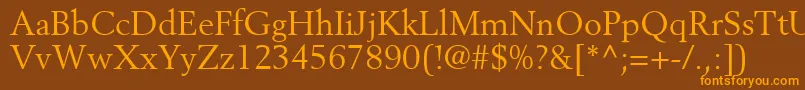CortexSsi Font – Orange Fonts on Brown Background
