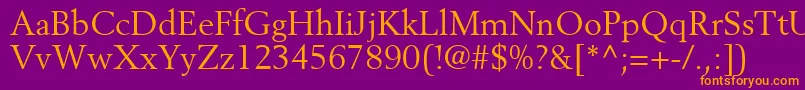 CortexSsi Font – Orange Fonts on Purple Background