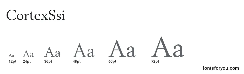 CortexSsi Font Sizes